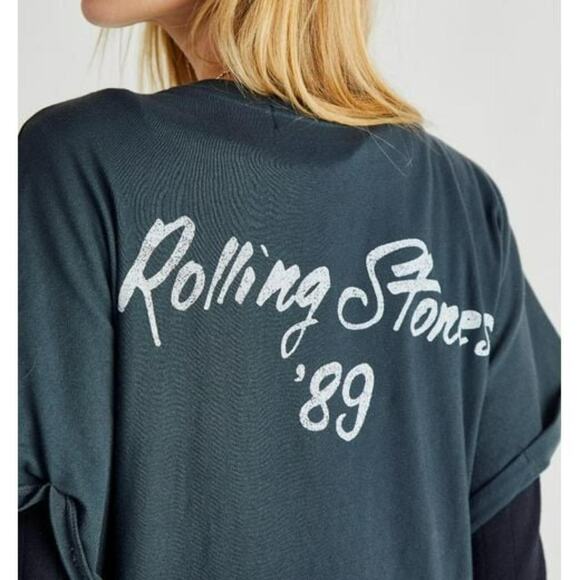 Daydreamer x Free People Rolling Stones 1989 Maxi Tee Dress M - Picture 2 of 8